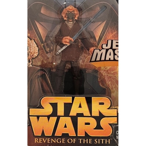 Star Wars‎ Plo Koon Action Figure Revenge of the Sith Jedi Master Hasbro - Picture 1 of 3